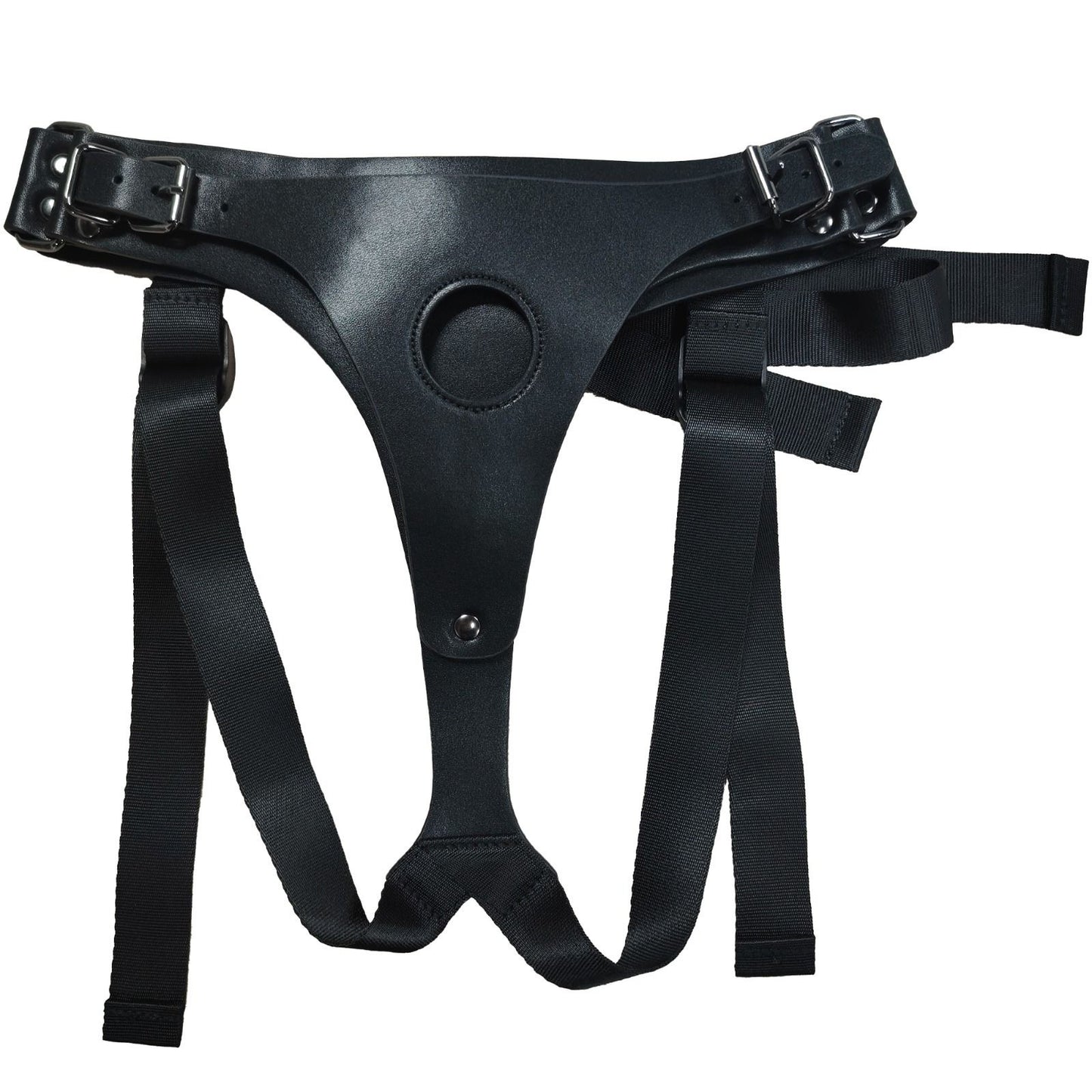 Real Leather Strap On Harness