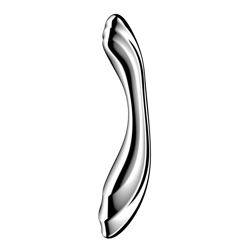 Satisfyer Pure Gravity 2 - Chrome Steel Dildo