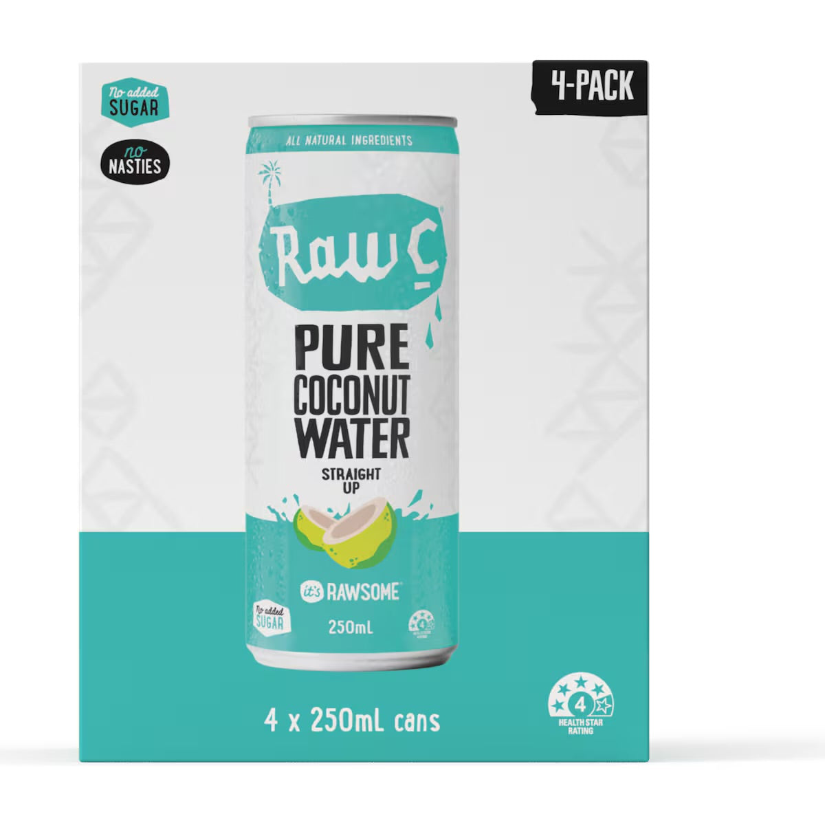 Raw C Pure Coconut Water 250mL - Hydrate for round 2
