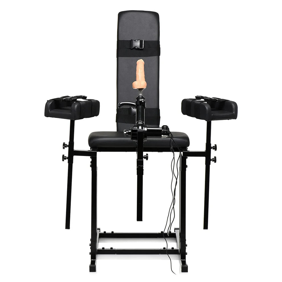 MASTER SERIES ULTIMATE OBEDIENCE CHAIR WITH SEX MACHINE