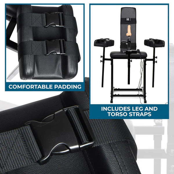 MASTER SERIES ULTIMATE OBEDIENCE CHAIR WITH SEX MACHINE