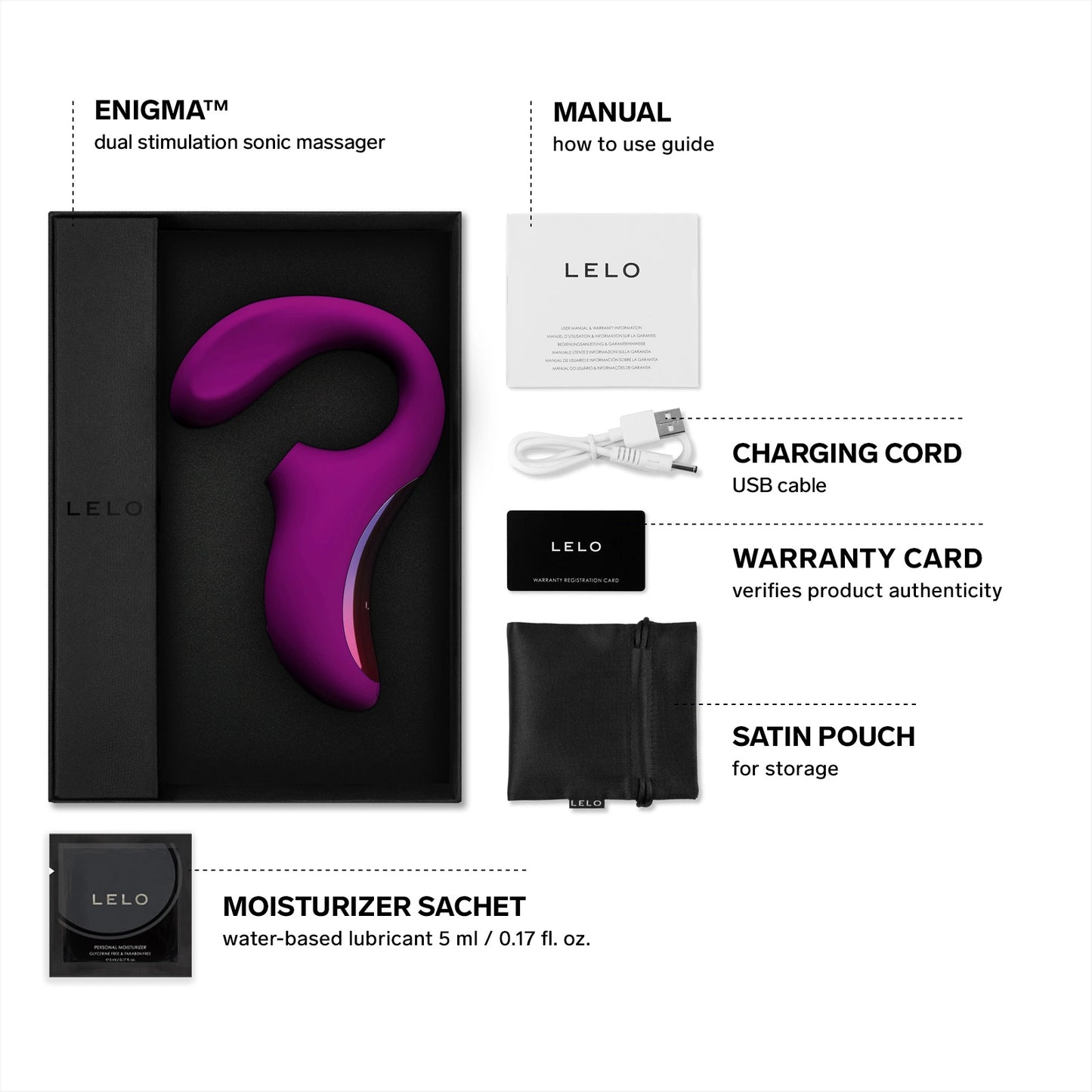LELO Enigma Cruise Deep Rose | Dual Vibrator with Cruise Control