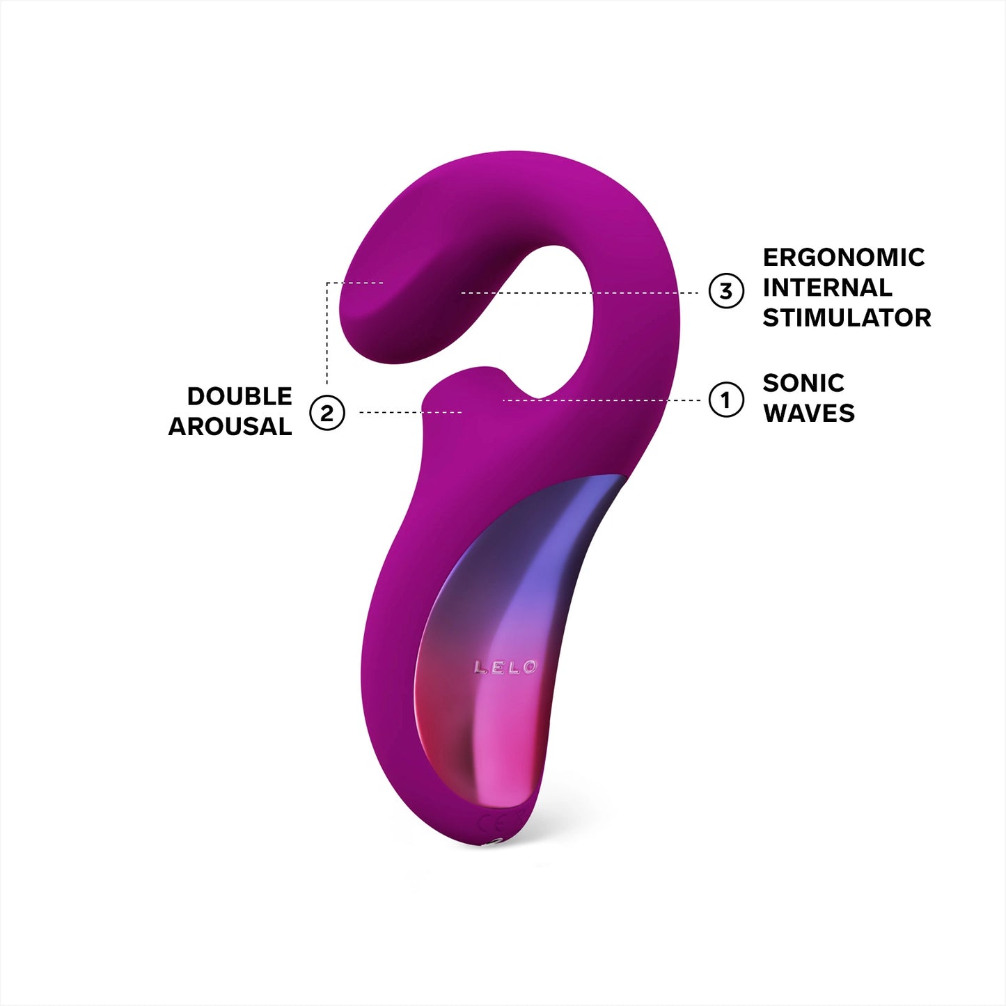 LELO Enigma Cruise Deep Rose | Dual Vibrator with Cruise Control