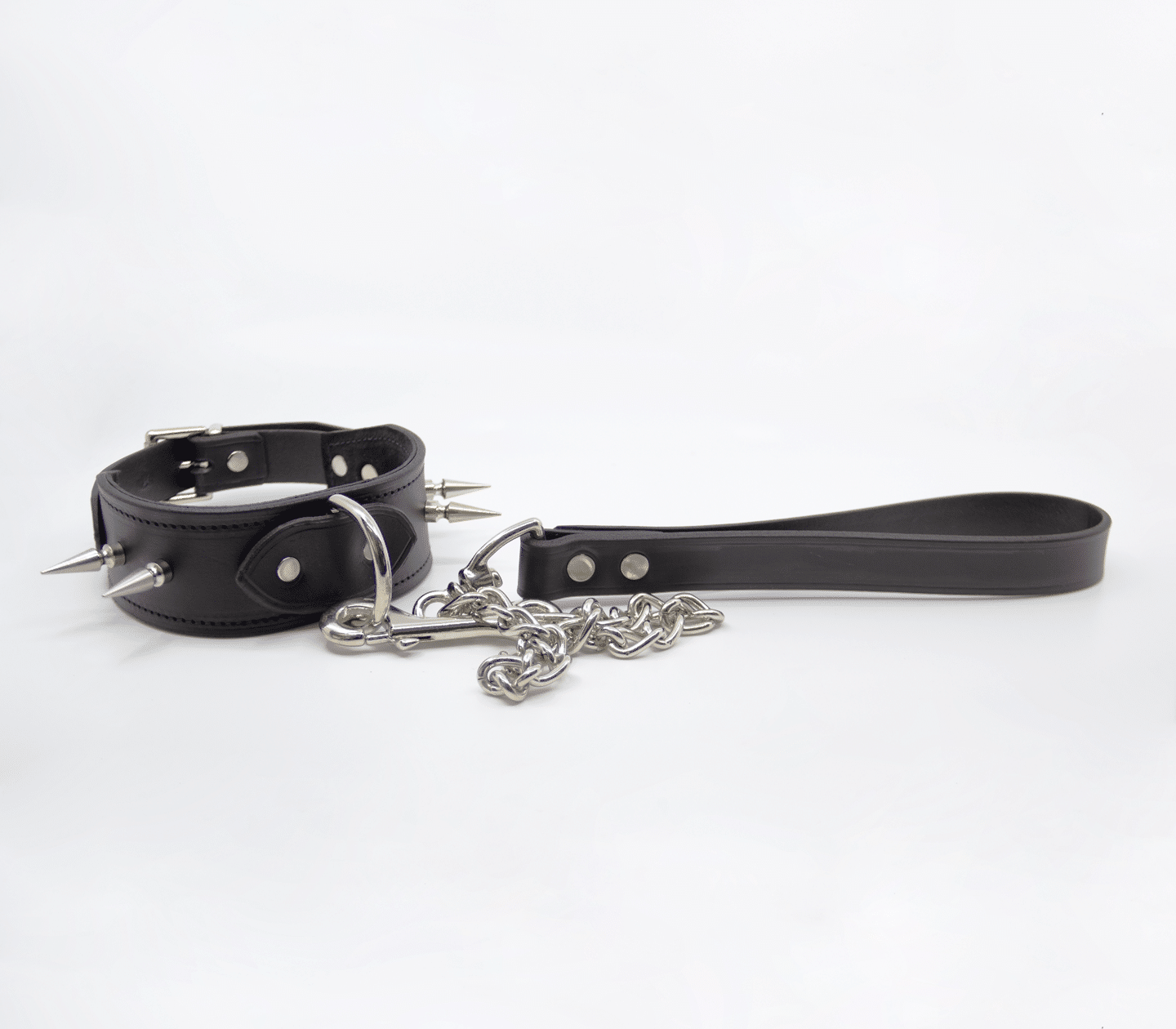 Leather & Chain Lead - Made in Australia