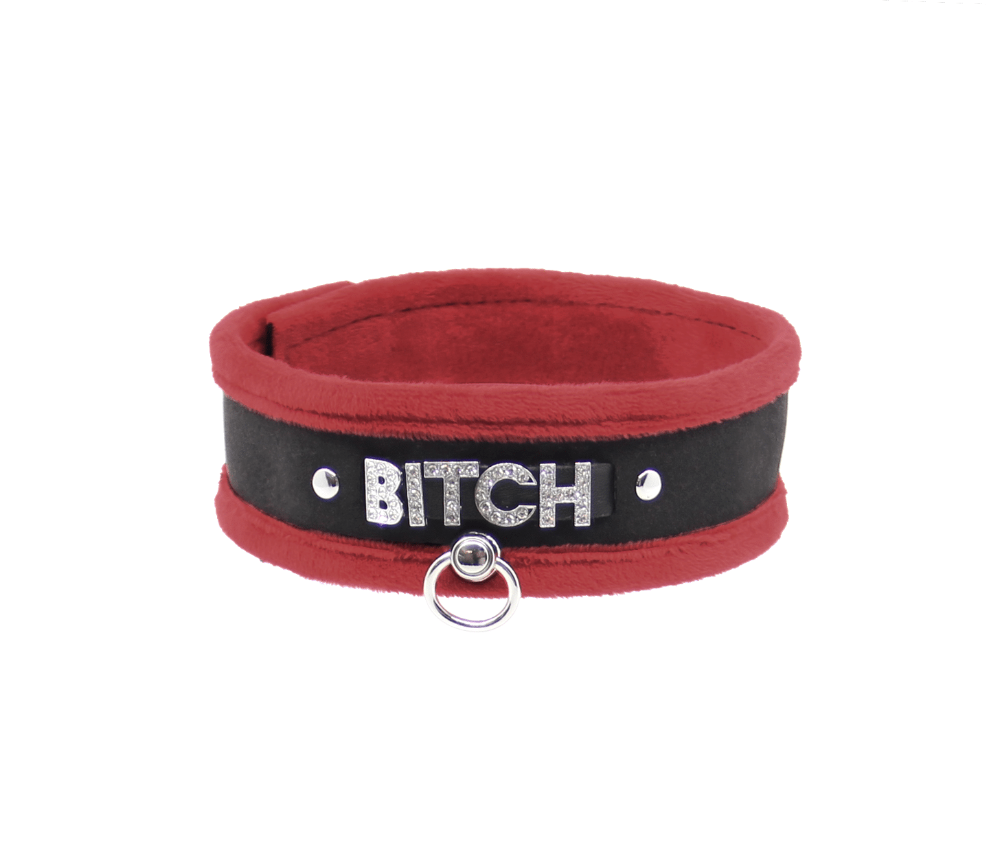 BITCH Suede Leather Collar