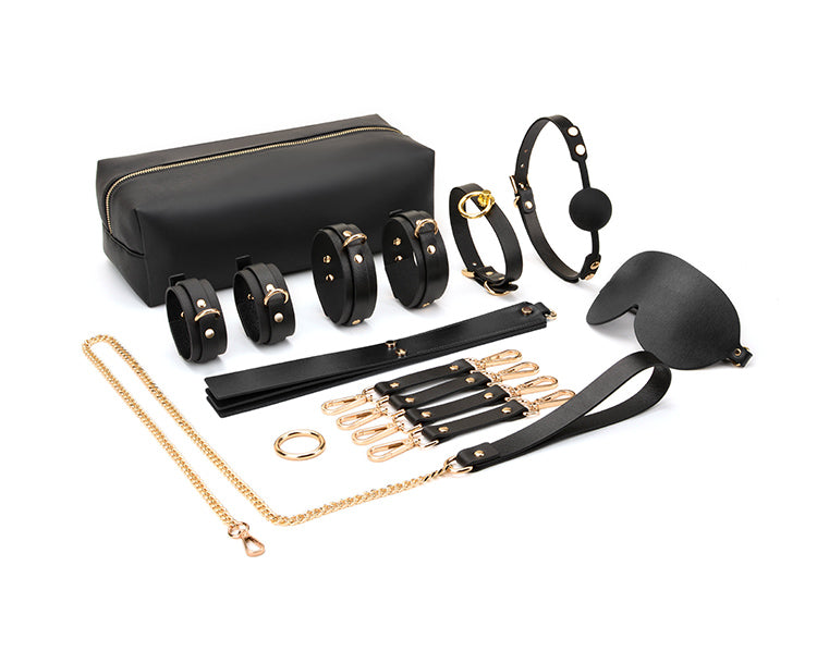 Leather Bondage Set - 11 pieces