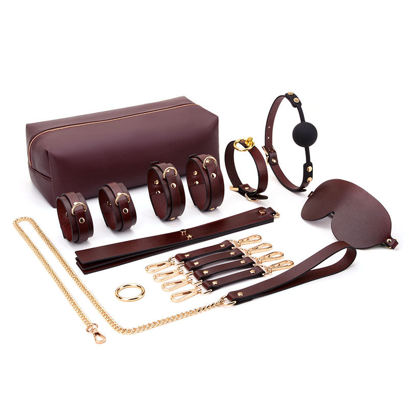 Leather Bondage Set - 11 pieces