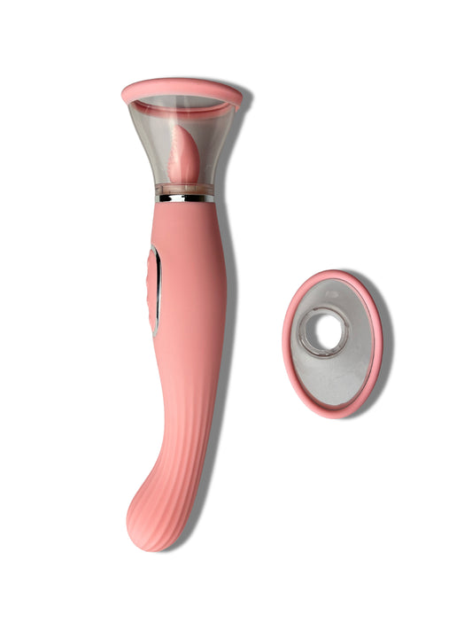 Pussy Pump with Tongue and Vibrator
