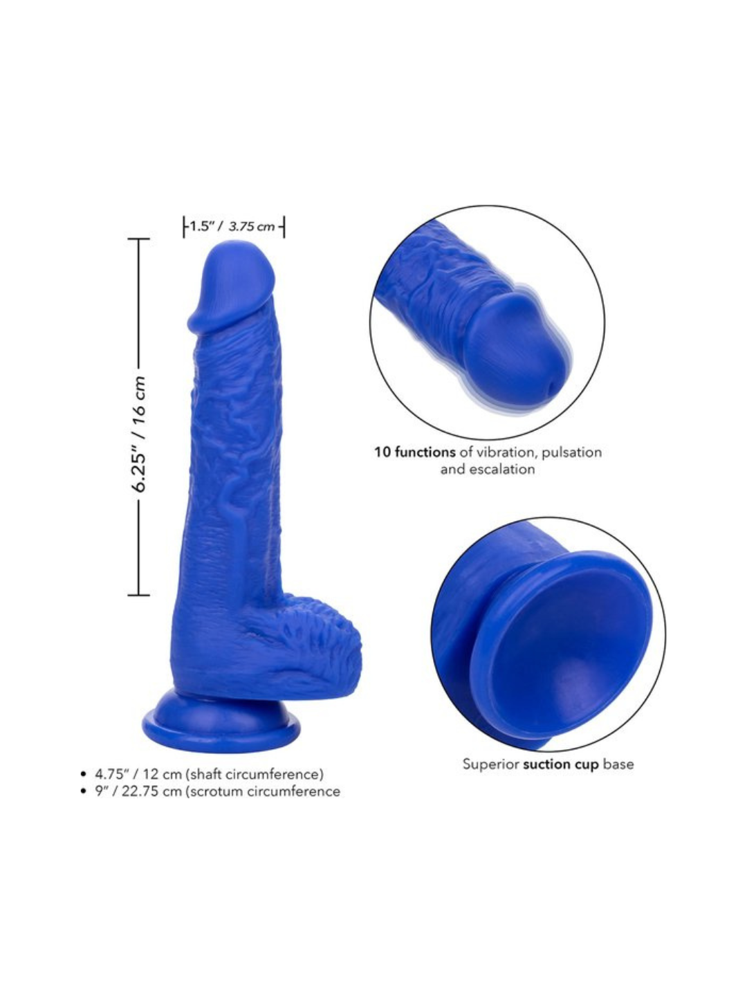 Admiral 7" Vibrating Dildo