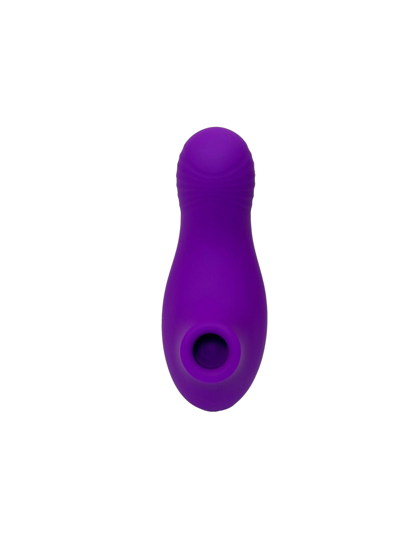 Purple clit sucker and vibrator, standing, front view, Come Now