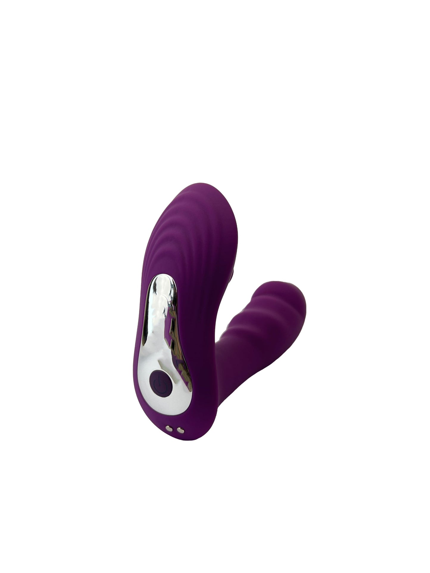 G-spot vibrator and clit sucker laying down on a white background - ComeNow