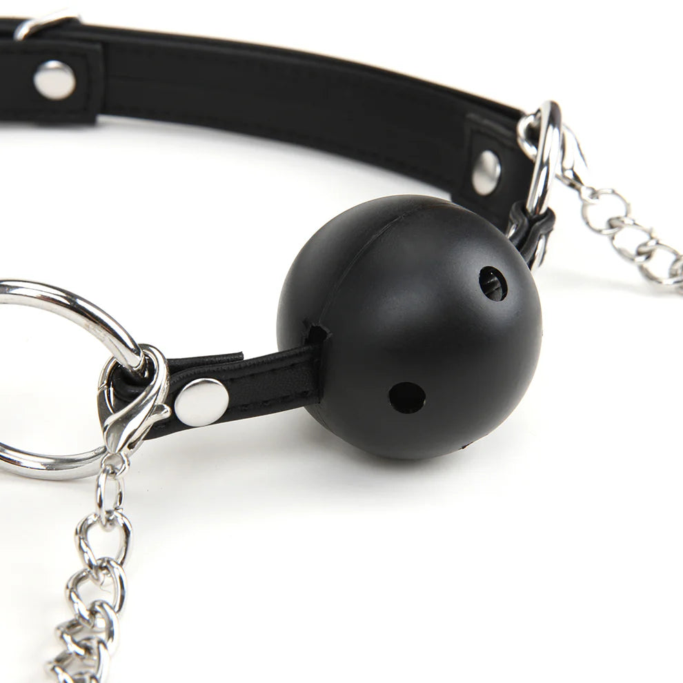 Breathable-ball-gag-from-Lux-Fetish-set-laid-out