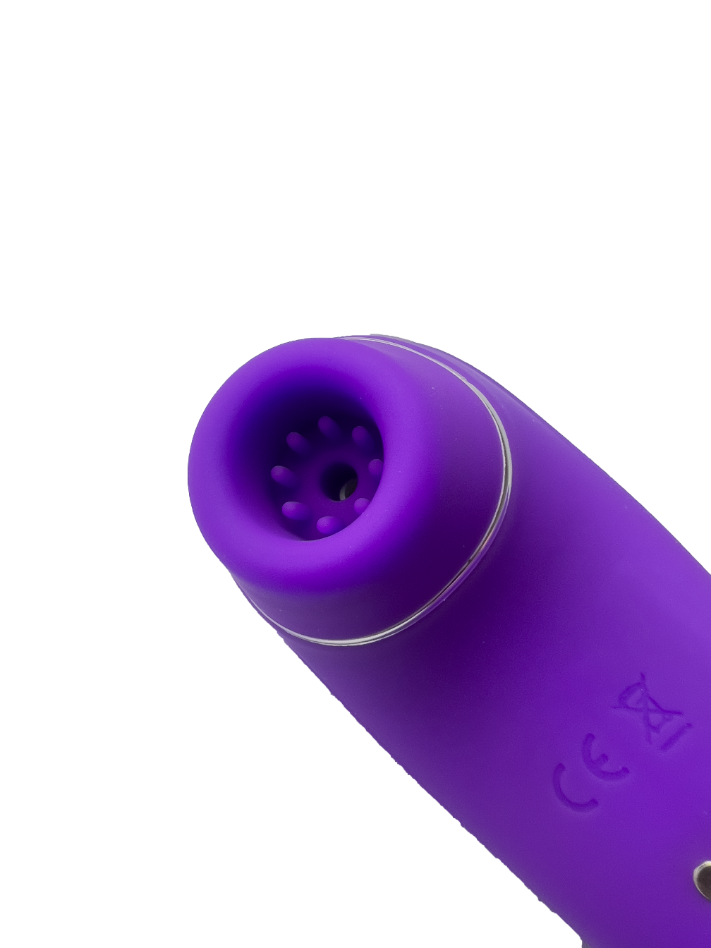 Purple-Clitoral-Sucking-Vibrator-close-up-front-view-of-suction-end