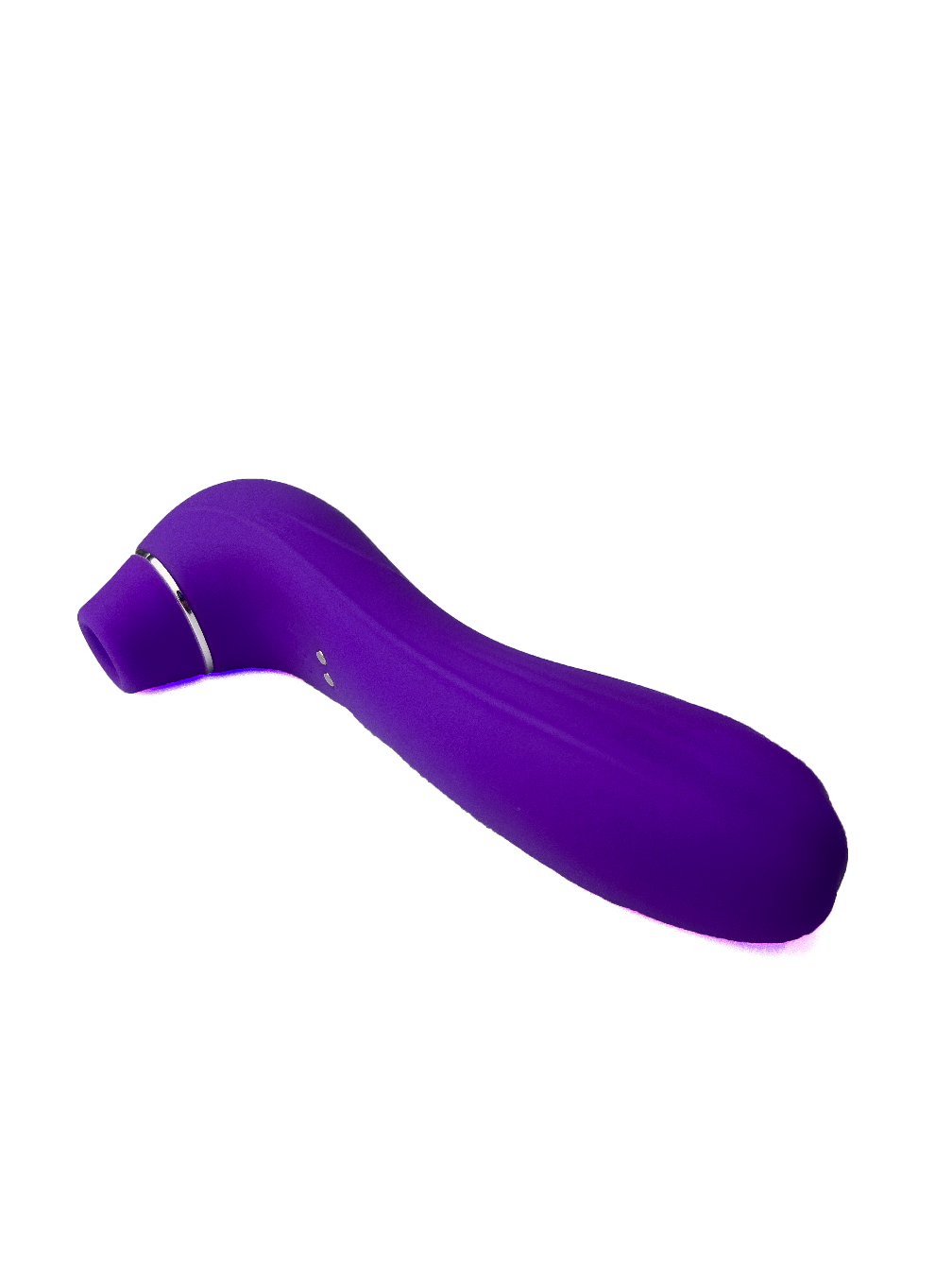 Purple-Clitoral-Sucking-Vibrator-laying-on-side-facing-left