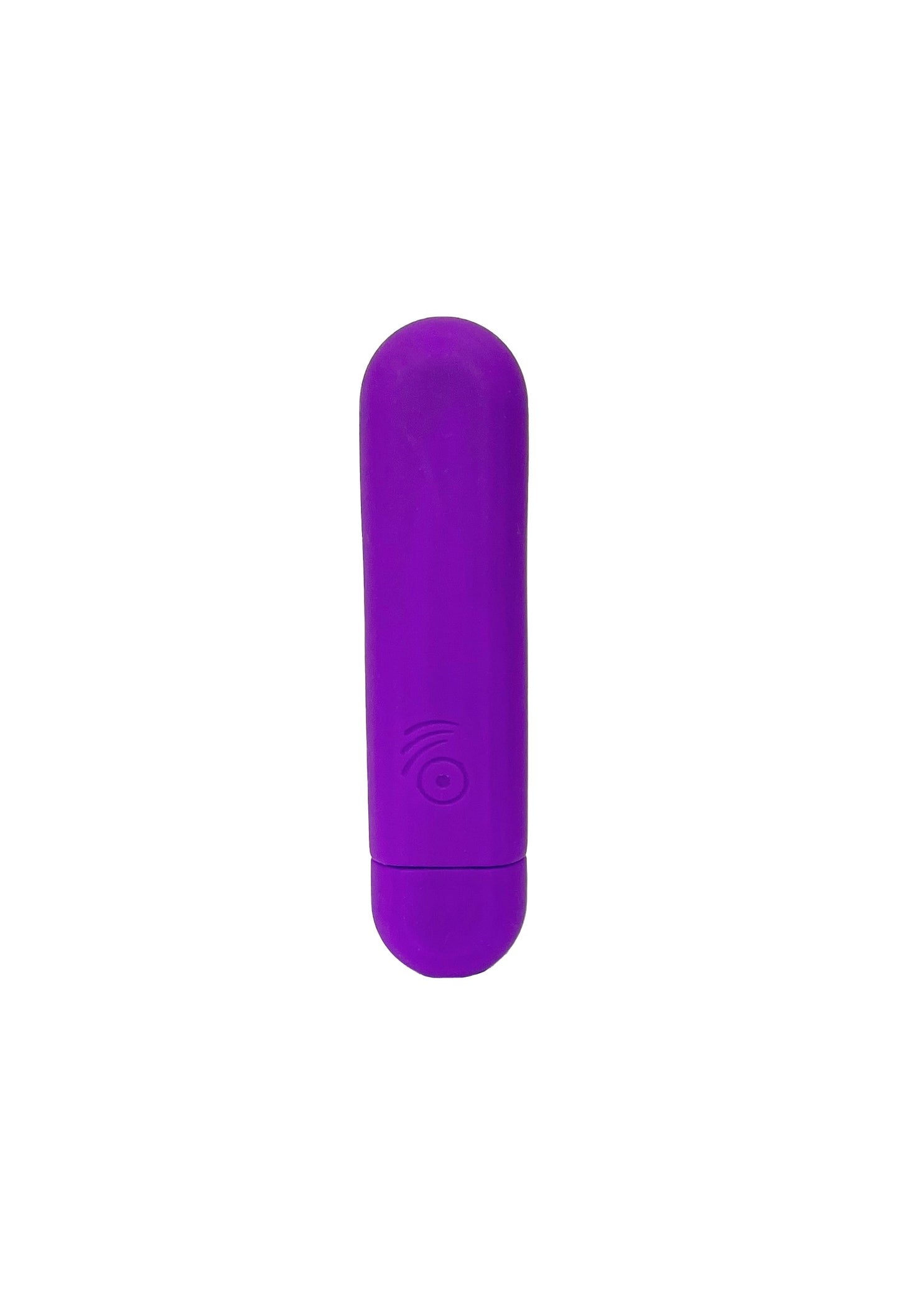 Purple bullet vibrator from the front view, discreet female sex toy by Come Now