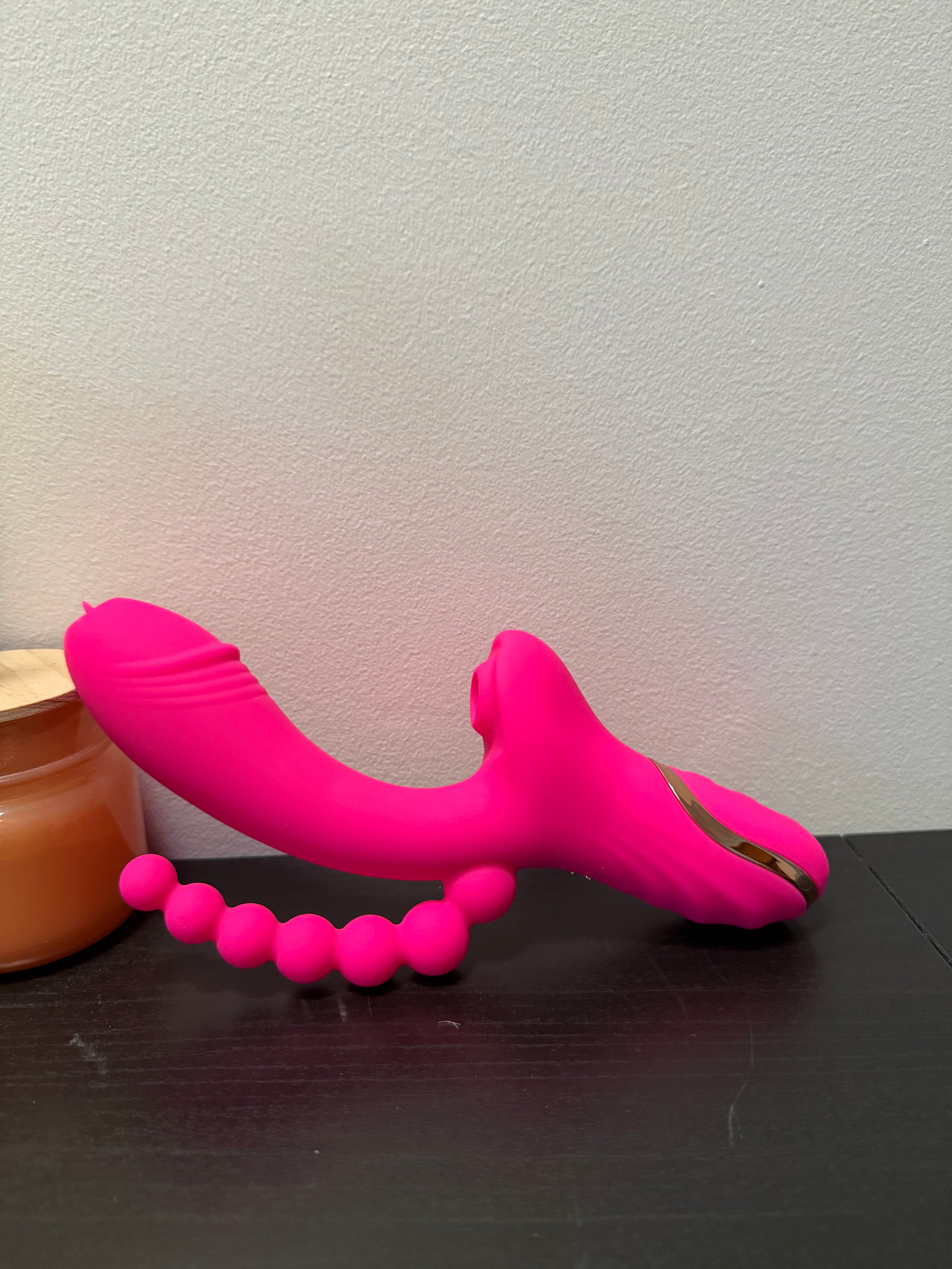 Rose Vibrator - Triple Fun!