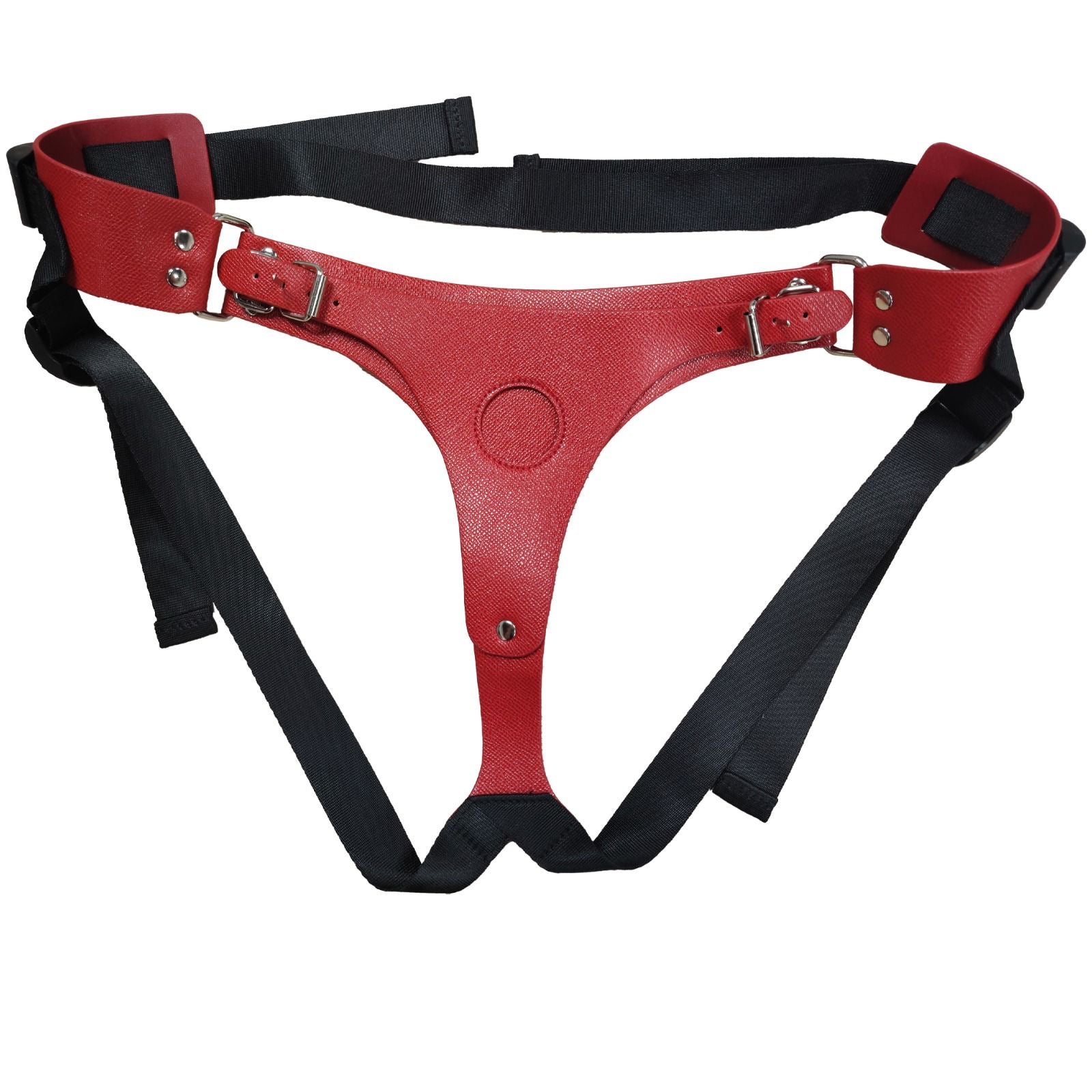 Cowhide Leather Strap On Harness