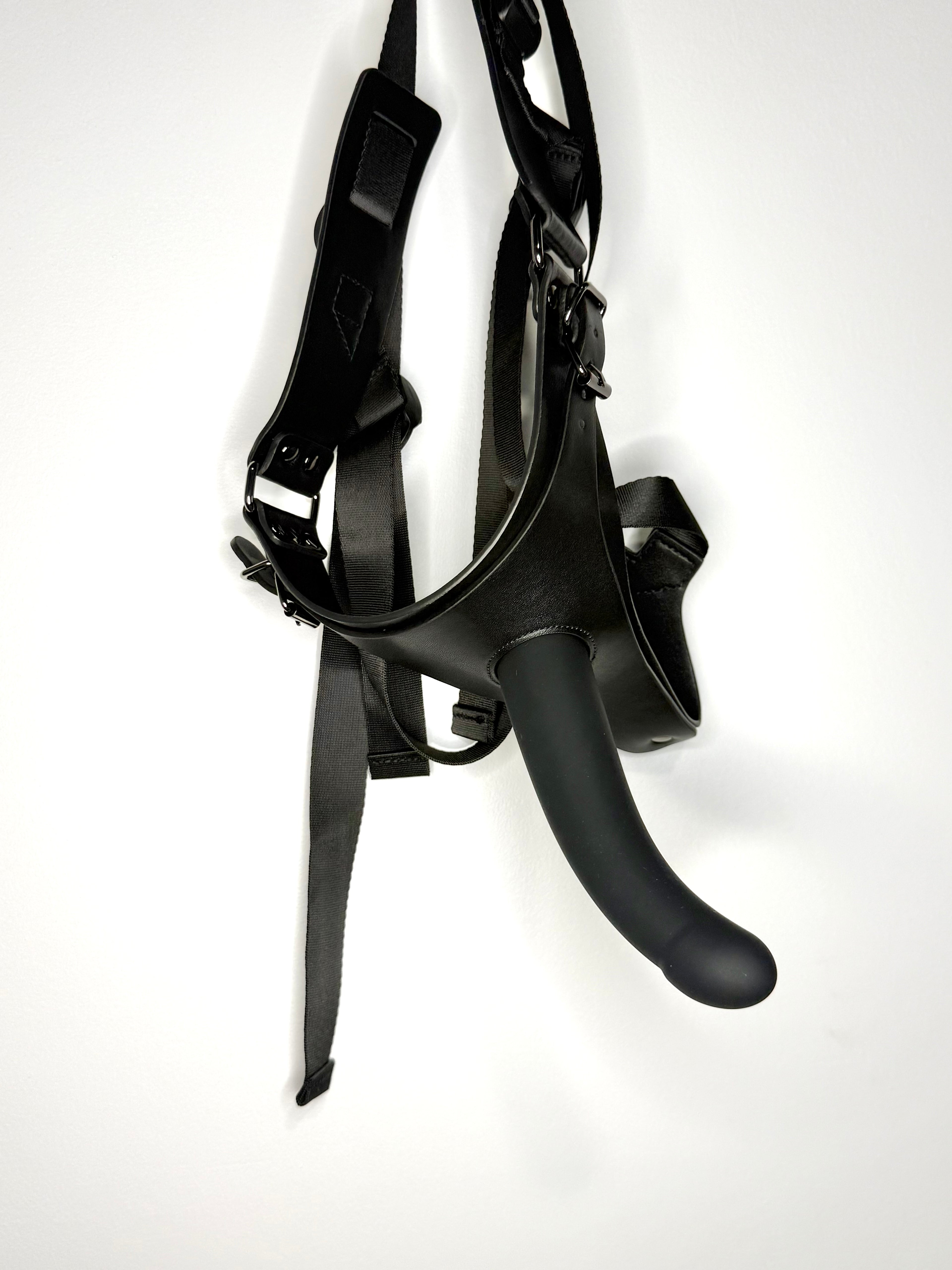 Cowhide Leather Strap On Harness