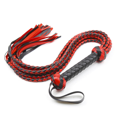 Red & Black Braided Whip