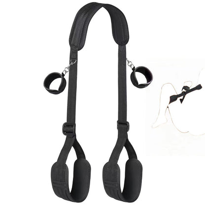 BDSM Set with Handcuffs, Leg Cuffs, Nipple Clamps and Eye Mask