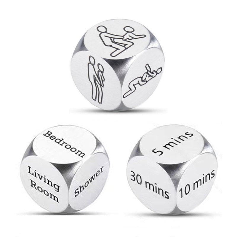 Stainless steel 3 Pcs Dice - What? Where? How Long?