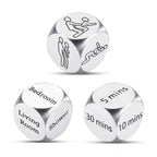 Stainless steel 3 Pcs Dice - What? Where? How Long?
