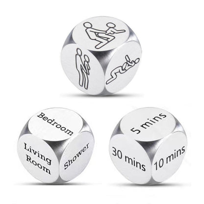 Stainless steel 3 Pcs Dice - What? Where? How Long?