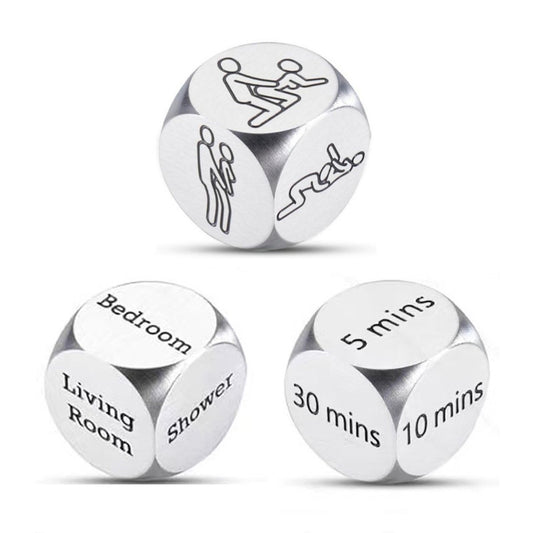 Stainless steel 3 Pcs Dice - What? Where? How Long?