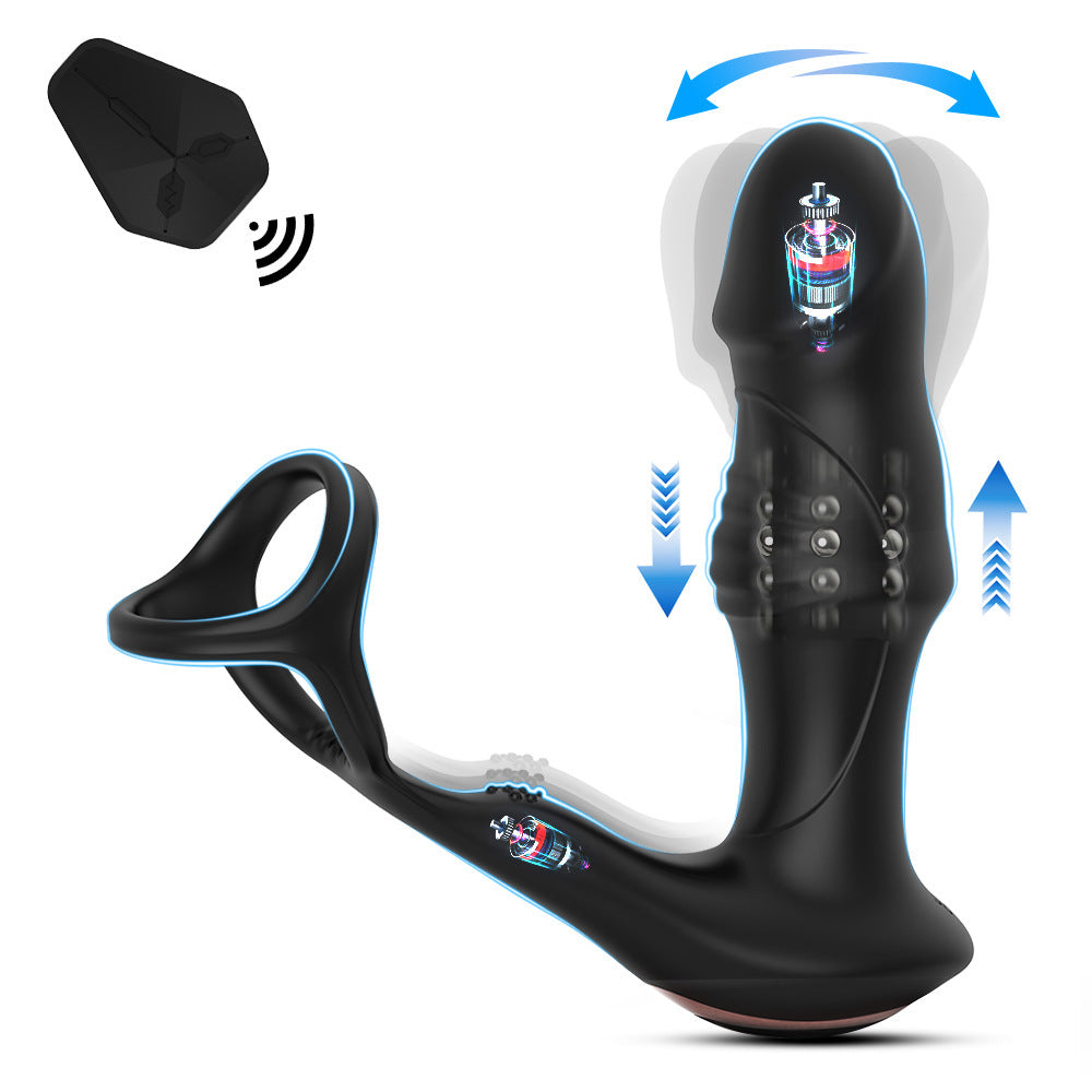 Thrusting Prostate Massager with Cock Ring