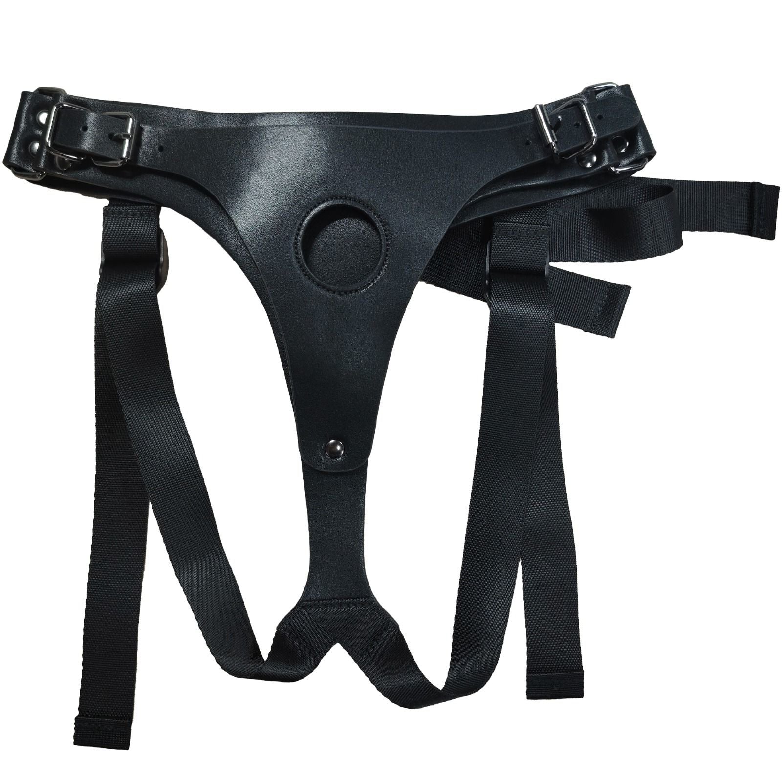 Cowhide Leather Strap On Harness