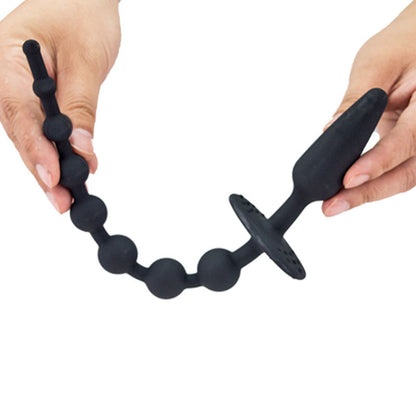 Silicone Anal Beads & Plug