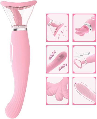 Pussy Pump with Tongue and Vibrator