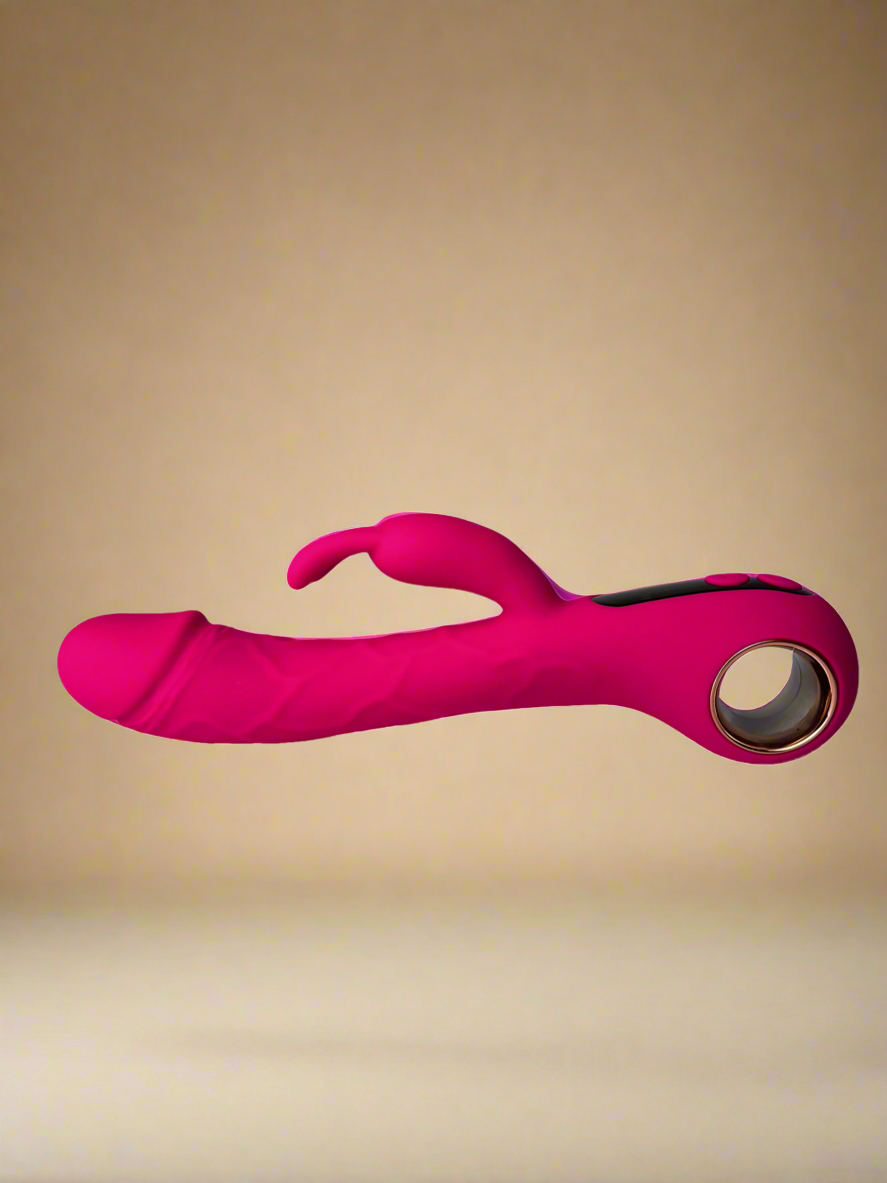 Pink Rabbit Vibrator with LCD