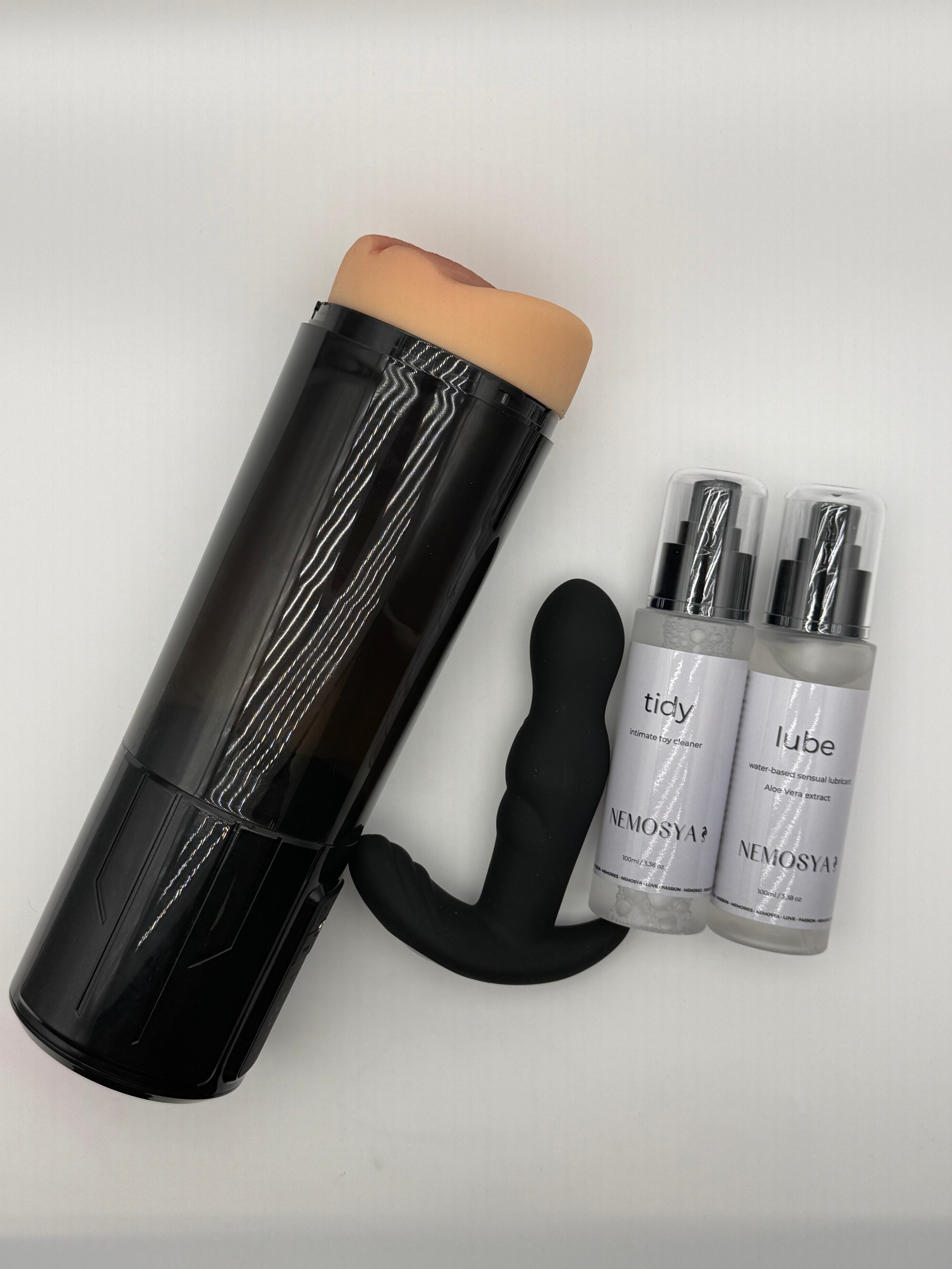 Prostate Vibrator, Electric Masturbator, Lube & Cleaner