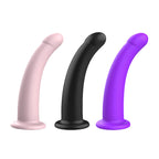Curved Silicone Suction Cup Dildo