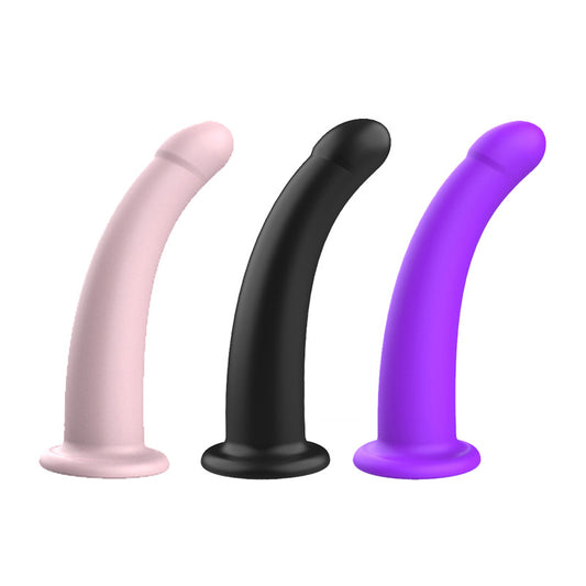 Curved Silicone Suction Cup Dildo