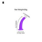 Curved Silicone Suction Cup Dildo