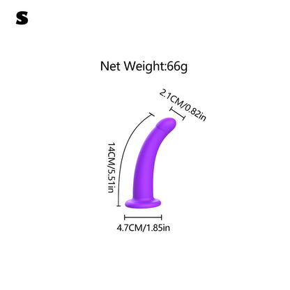 Curved Silicone Suction Cup Dildo