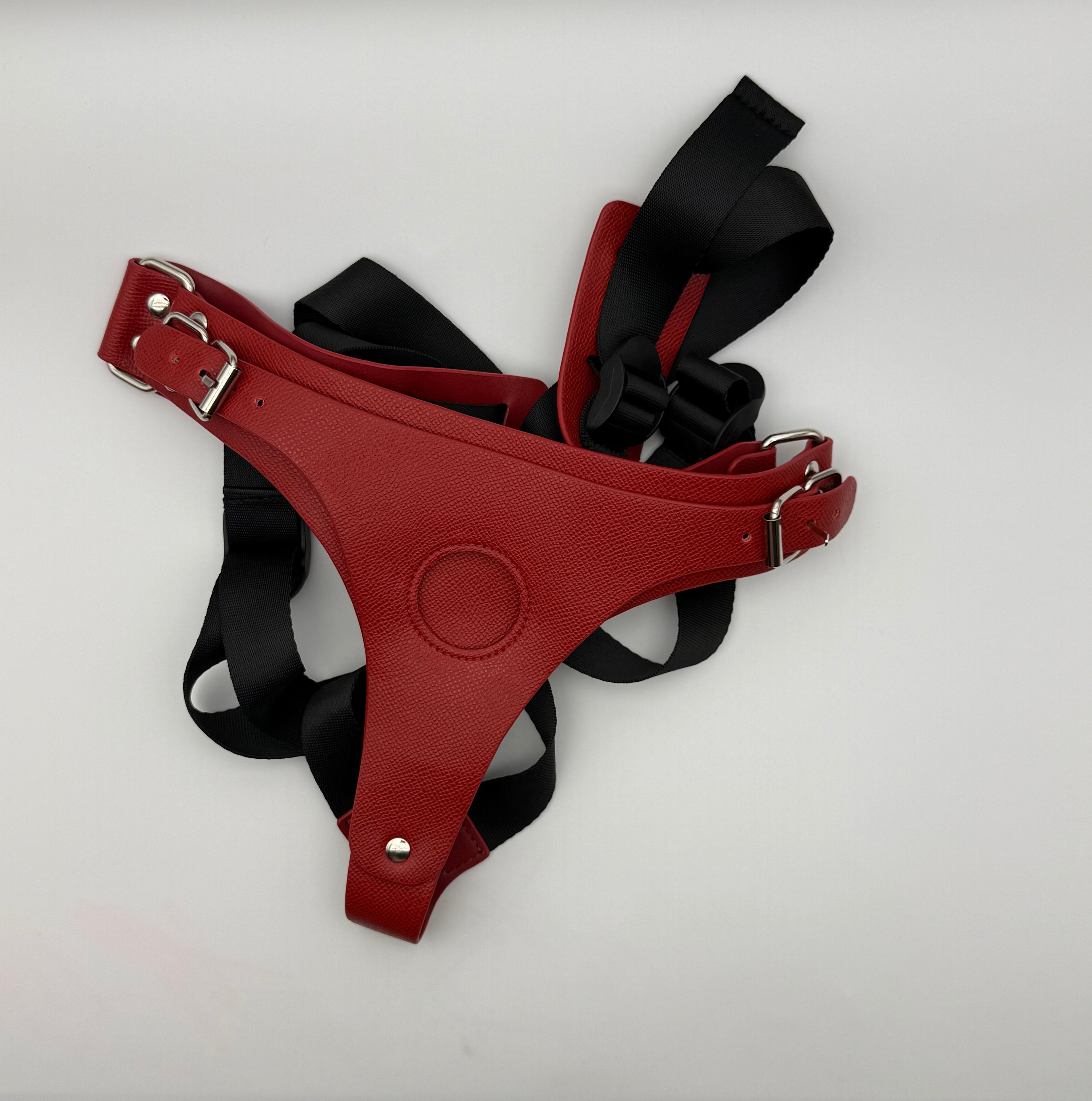 Cowhide Leather Strap On Harness