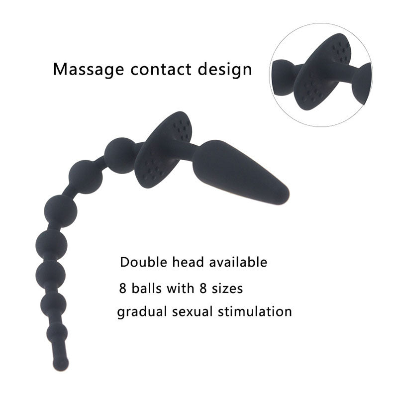 Silicone Anal Beads & Plug