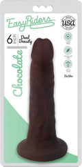 EASY RIDERS 6" SLIM BIOSKIN DONG CHOCOLATE