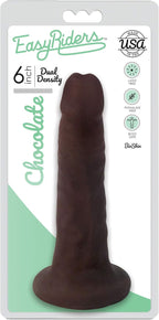 EASY RIDERS 6" SLIM BIOSKIN DONG CHOCOLATE
