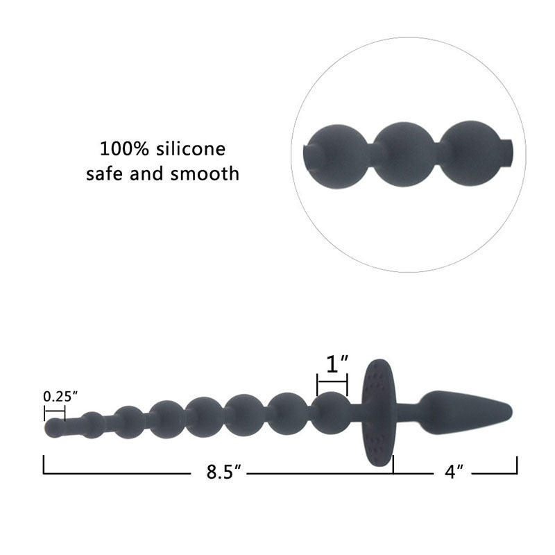 Silicone Anal Beads & Plug