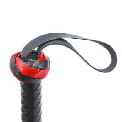 Red & Black Braided Whip