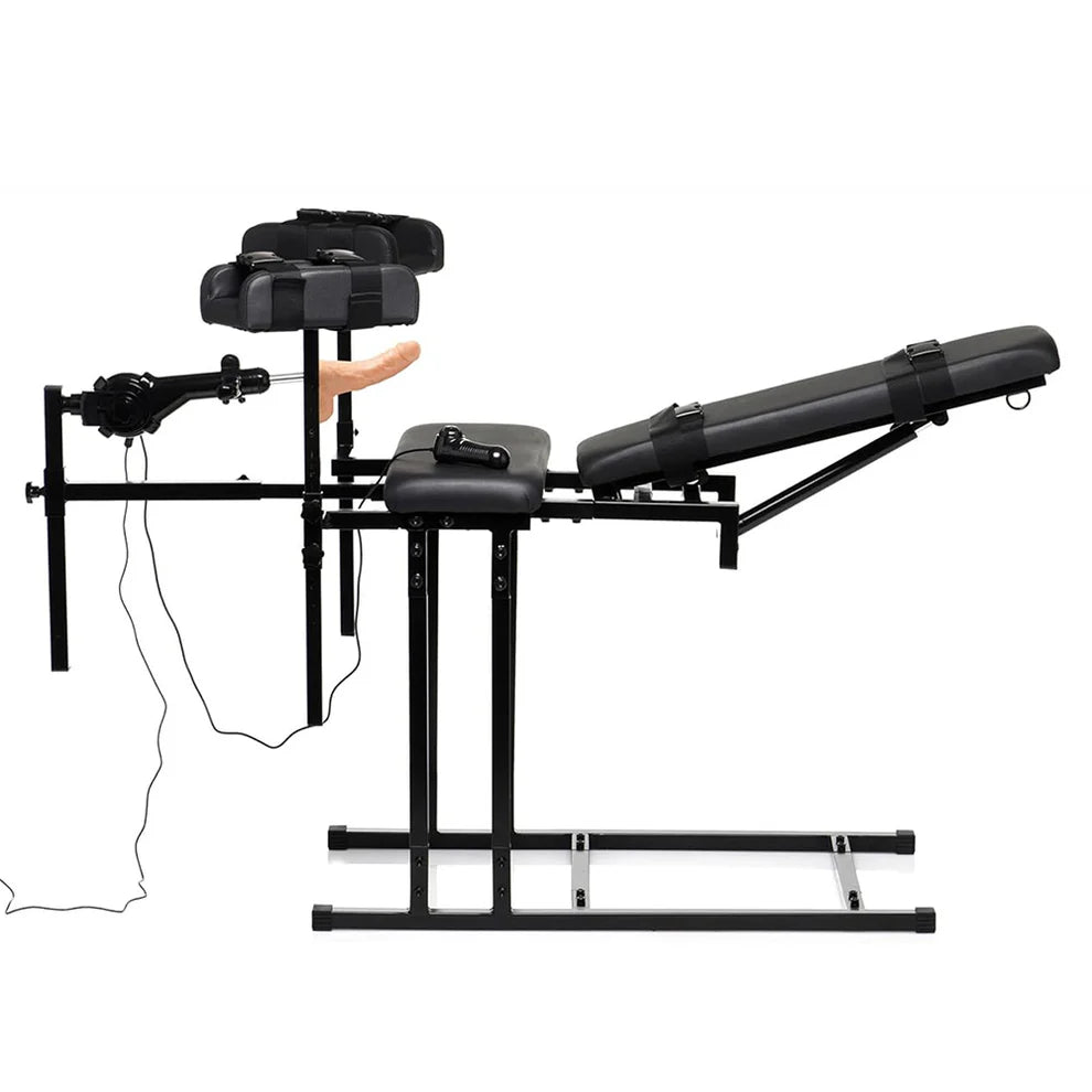 MASTER SERIES ULTIMATE OBEDIENCE CHAIR WITH SEX MACHINE