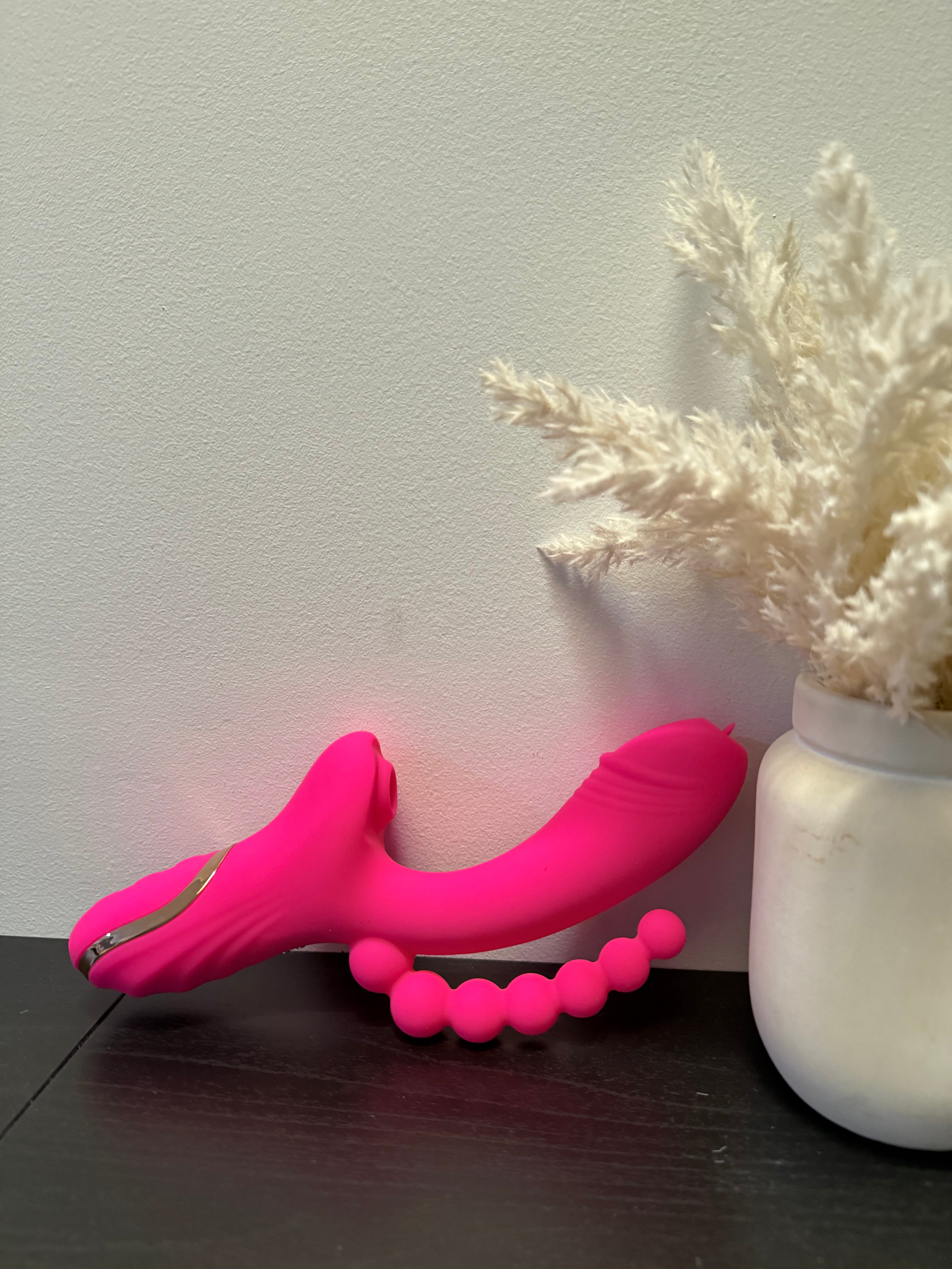Rose Vibrator - Triple Fun!