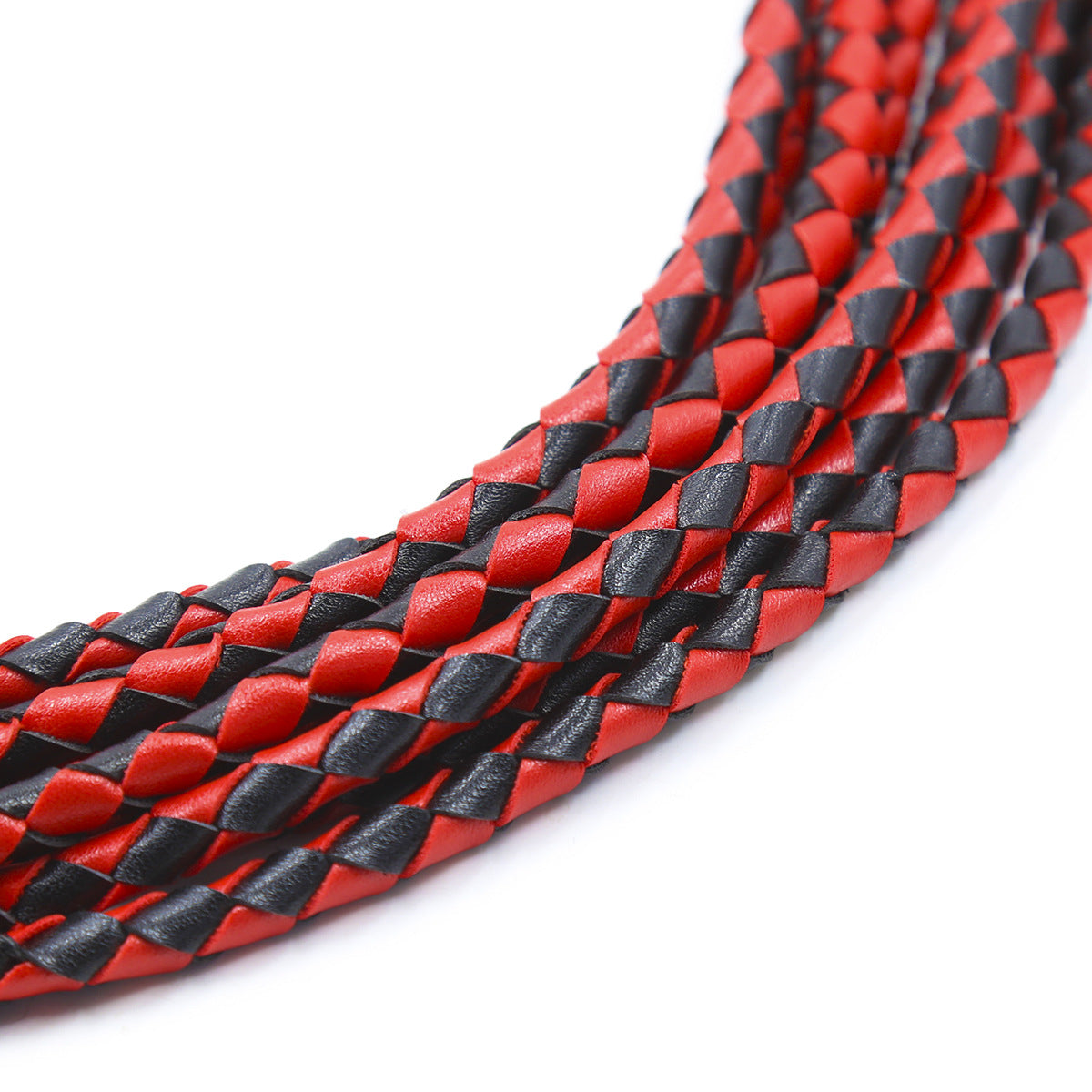 Red & Black Braided Whip