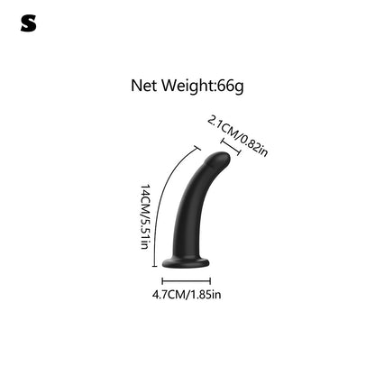Curved Silicone Suction Cup Dildo