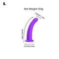 Curved Silicone Suction Cup Dildo
