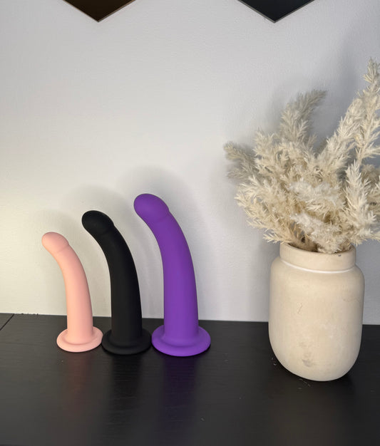 Curved Silicone Suction Cup Dildo
